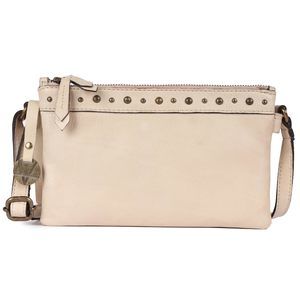 9 Inch Genuine Italian Leather Boho Studded Crossbody Sling Bag :3